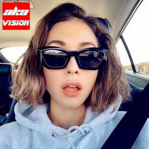 AKA VISION 2021 Cateye Women Sunglasses Luxury Brand Glasses Women 2021 Designer Eyeglasses For Women/Men Small Frame Okulary