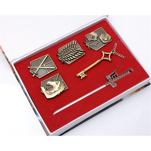 Anime Attack on Titan Cosplay Badge Levi Mikasa Ackerman Eren Jaeger Emblem Costume Accessroy Cosplay Toys Action Figure Gift