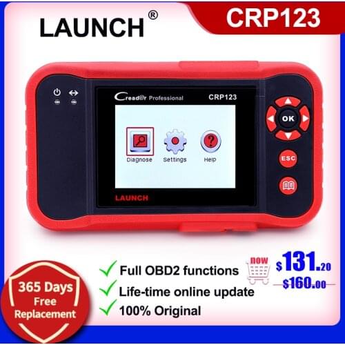 Launch Auto Code Reader Creader CRP123 Full obd2 auto diagnostic tool in Russian/French/Spain obd 2 scanner for ENG/AT/ABS