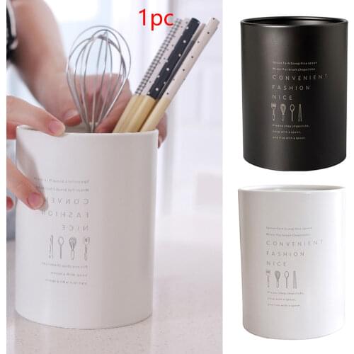 Home Stand Spoons Cylinder Storage Organizer Stainless Steel Chopsticks Holder Drying Rack Draining North European Style Durable