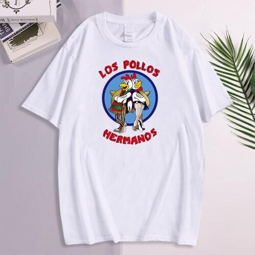 T-Shirt Male Two Handsome Cowboy Chicken Brothers Pattern Print Tees Oversize O-Neck Tshirts Casual Mens Harajukua Tops