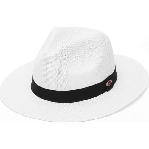 GEMVIE 2021 New Fashion Wide Brim Paper Summer Hat For Women Straw Hat Panama Cap Sun Hat