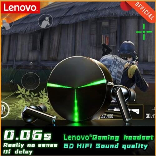 Lenovo GM1 Gaming Earphones with Mic Bluetooth Gamer Headphones 60ms Low Latency TWS Gaming Earbuds Headset for PUBG Stereo