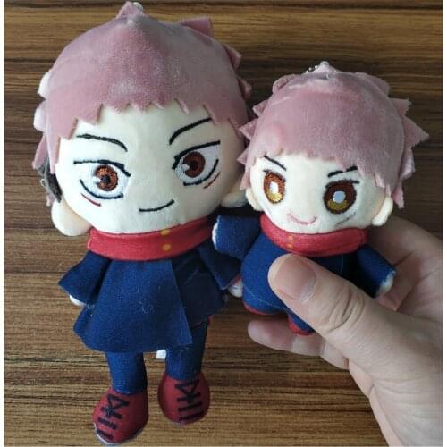 Jujutsu Kaisen Yuji Itadori Toys Anime Plush Doll Stuffed Toy Gojo Satoru Fushiguro Megumi Key Ring Bagpack Phone Pendants