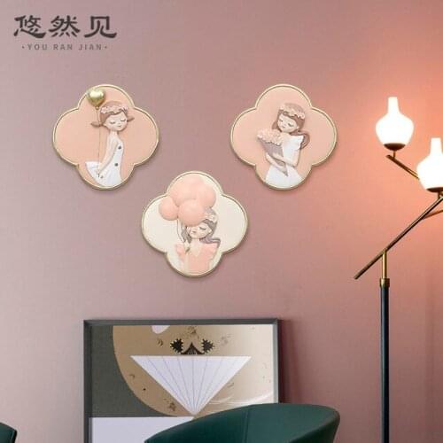 Cute Flowers Cartoon Head Three-dimensional Kids Girls Bedroom Wall Hanging Decoration Artwork Balloon Nordic Style Photo Props