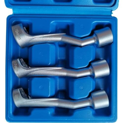 CR- V Blue Box of Fuel Injection Pipe Wrench Sturdy Injection Wrench Fuel Line Disconnect Tools Wrench Sets Fuel Tools