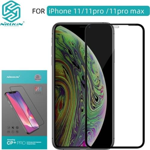 NILLKIN Luxury 9H Real Stock Good hand feeling Protector Screen Simple For iPhone11 11Pro 11Promax High Quality Tempered Glass