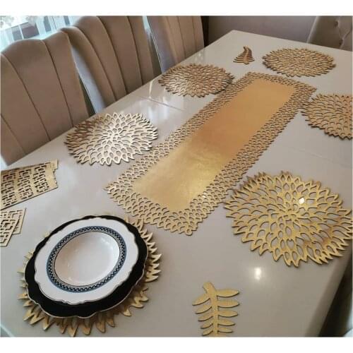 YELPAZE - Ottoman Motifs Table Runner Dinner Set (6/8/12 Persons) - Wedding Table Set - Camino de Mesa