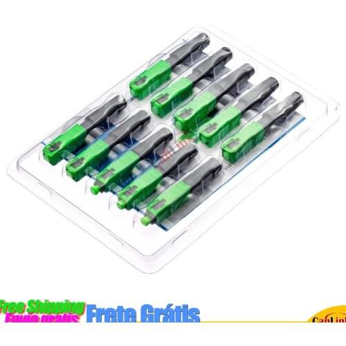 OEM FTTH 0.3dB CATV SC APC Optical Fiber Cable Quick Connector Fast Cold Connection Adapter for CATV Network