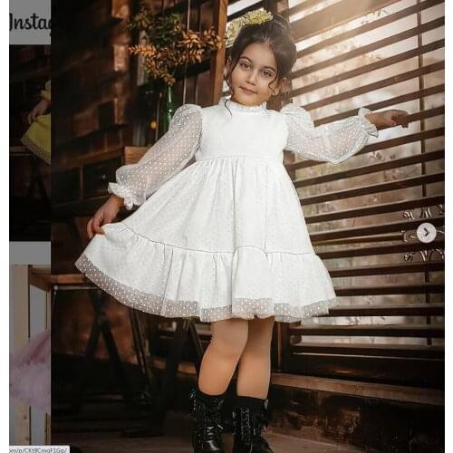 Girls Princess Dress For Christmas Party 3 5 8 Yrs Kids Winter New Year Red Costume For Children Ceremony Mesh Girl Ball Dress