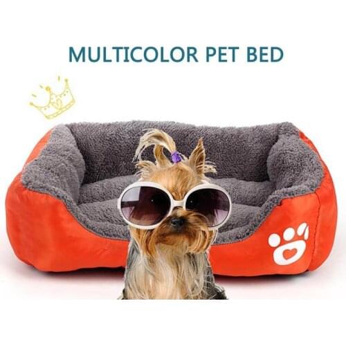 S-XL 6 Colors Paw Pet Sofa Dog BedsPet Large Dogs Bed Warm Dog House Soft Nest Dog Baskets Waterproof Kennel For Cat Puppy