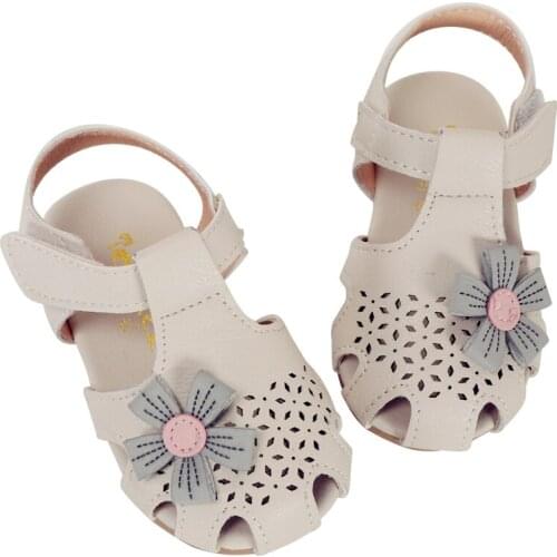 Baby Girls Sandals Summer Kids Sneakers Shoes With Flower Children Princess Sandals Girl Soft Bottom Toddler Shoes 1-3 Years Old
