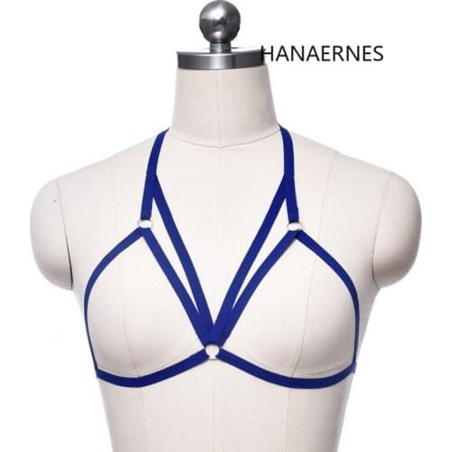 Sexy Body Harness Women Bondage Harness Bra Clothing Cage Bra 90s Cupless Lingerie Body Harness Belt Harness Belt Strap To Bra