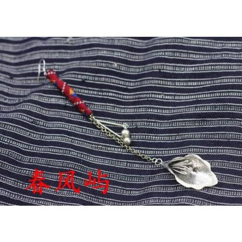 High grade single made old and retro horseshoe lotus flower shape super long Tassel Earrings lucky girl Earrings accessories