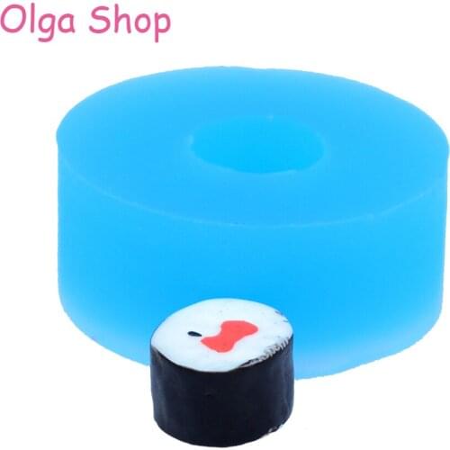 GYL350 10.9mm Caviar Sushi Roll Silicone Mold - Miniature Food Dollhouse Resin Cake Decorating Resin Earring Jewelry Pendant