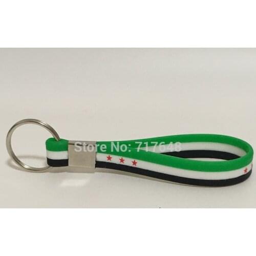 1pc Syrian keychain wristband silicone bracelets free shipping