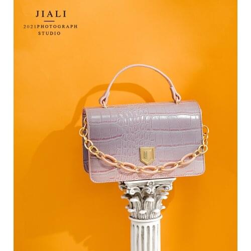 2021 new fashion high quality PU Classic Crocodile Pattern Bag Shoulder Bags Lightweight Chain Strap Messenger Bag