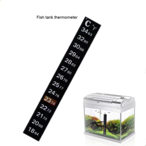 Aquarium Thermometer, 1 Pieces, Aquarium Temperature Sticker High Quality Durable Dual Scale Digital Fish Tank Pet Accessories