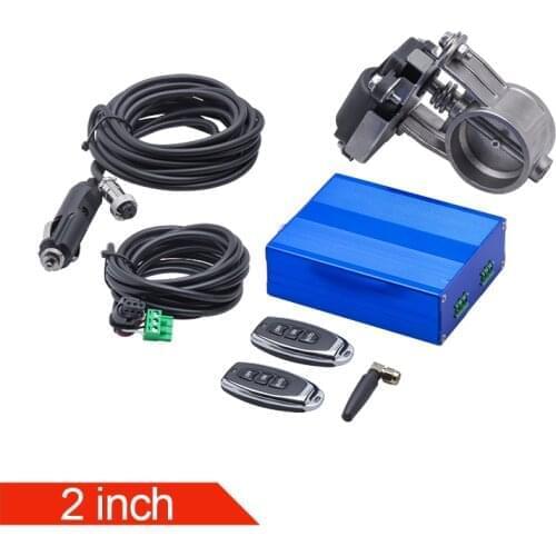 Universal 2.0&2.36&2.5&3.0inch size exhaust cutout valve electric valve control with remote control