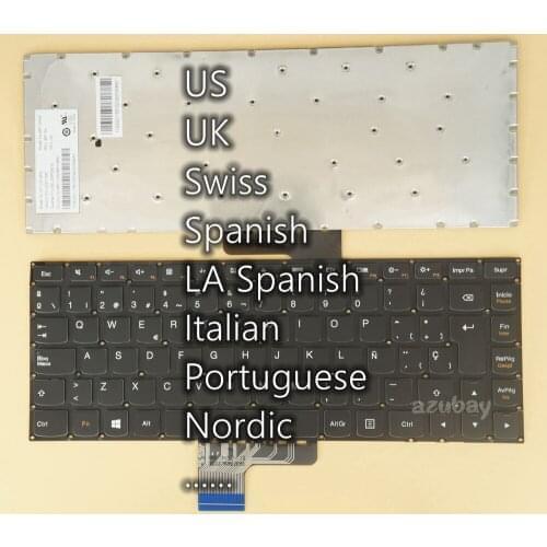 US UK Swiss LA Spanish Italian Portuguese Nordic Keyboard For Lenovo Ideapad U330P/ U330 Touch, U430P / U430 Touch Backlit/ No