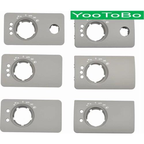 Car Interior Inner Headlight Switch Button Panel Cover Trim Deerskin Gray For BENZ R-CLASS W251 R300 R350 R400 R500 W164 ML GL