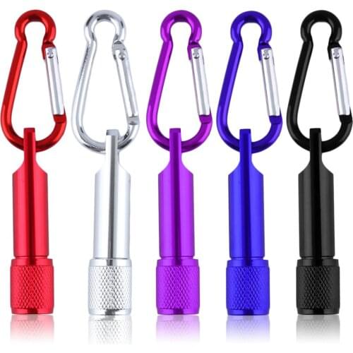 Colorful Super Bright Mini Portable LED Camping Flashlight Aluminum Keychain Keyring LED Light Self defense Torch Lamp outdoor