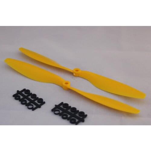Yellow 1045 2 Pair/Lot CW/CCW Multirotor Propeller Plastic Gemfan
