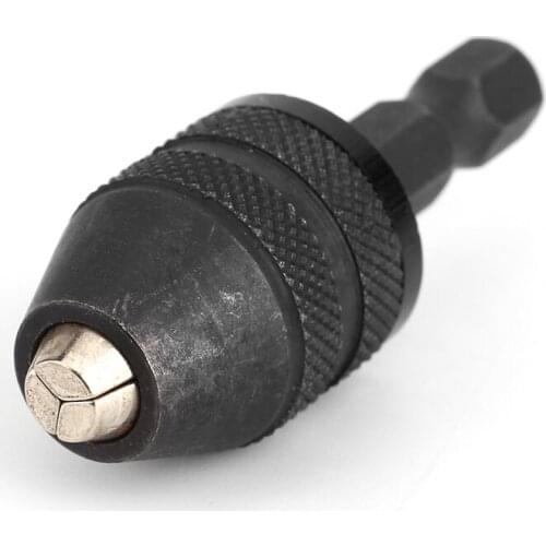 1/4 Inch Keyless Drill Bit Chuck Hex Shank Adapter Converter Quick Change 0.3-3mm SG Tool Accessories Hex Shank Tool