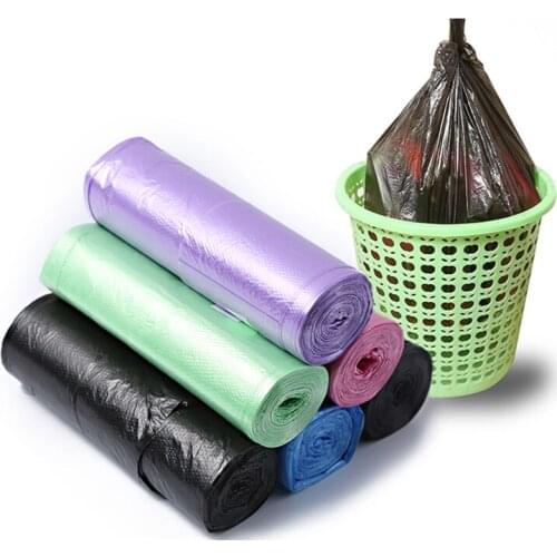 100Pcs Garbage Bag Vest Type Portable Household Cleaning Products 46x60cm One-Time Thickened Garbage Bag Point-Break Trash Bags