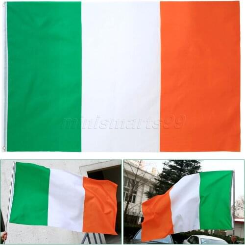 3f x 5ft Ireland National Flags Polyester Irish Flag 90x150cm Indoor Outdoor Banners For Celebration Big Flag
