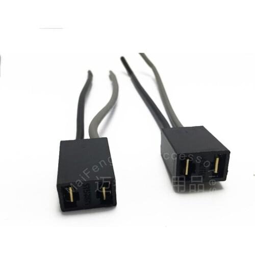 5/10pcs Car Motorcycle H7 Bulb Plug Straight Bakelite Socket Fog Lamp Harness Bulb Belt Cable Base Lamp