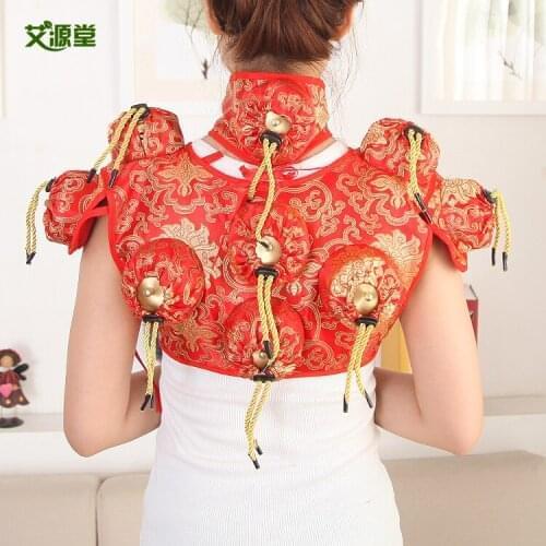 7/9 pcs copper or stainless steel moxibustion box cervical spine shoulder neck moxibustion massage box SZ