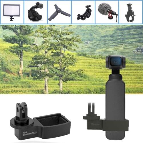For DJI Osmo Pocket 1/2 Expansion Connection Adapter Accessories for 1/4 3/8 Port Handheld Gimbal Spare Parts Accessories
