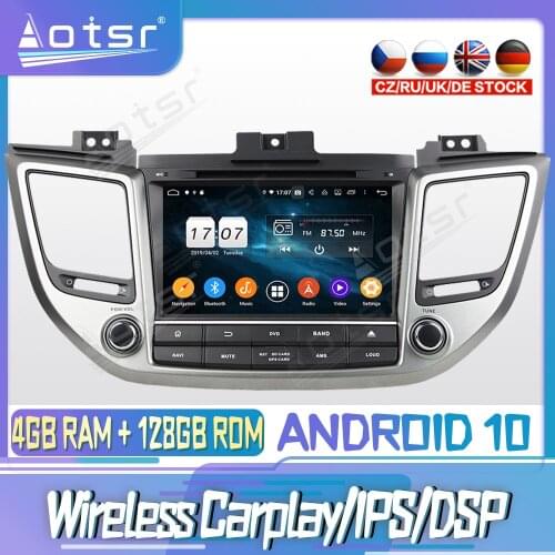 Android 10 PX6 128G For Hyundai Tucson IX35 2015 2016 DVD GPS Navigation Auto Radio Stereo Video Multimedia Player HeadUnit 2din
