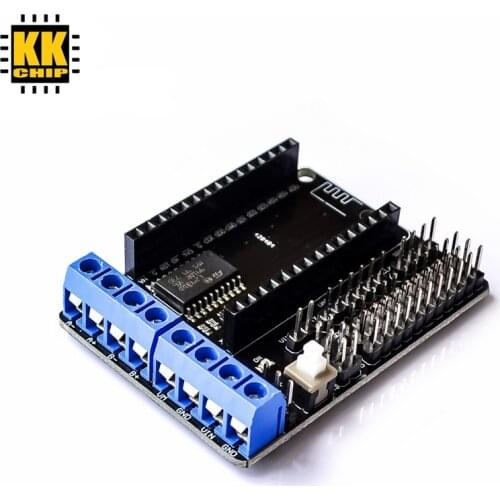 KKCHIP NodeMCU Motor Shield Board L293D for ESP-12E from ESP8266 esp 12E diy rc toy wifi rc smart car remote control