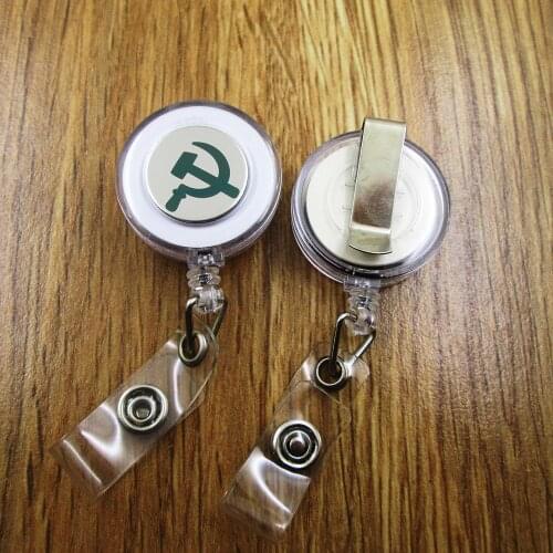 Communist ID Badge Reel for Docter Nurse Teacher Student retractable recoil id badge holder work fun