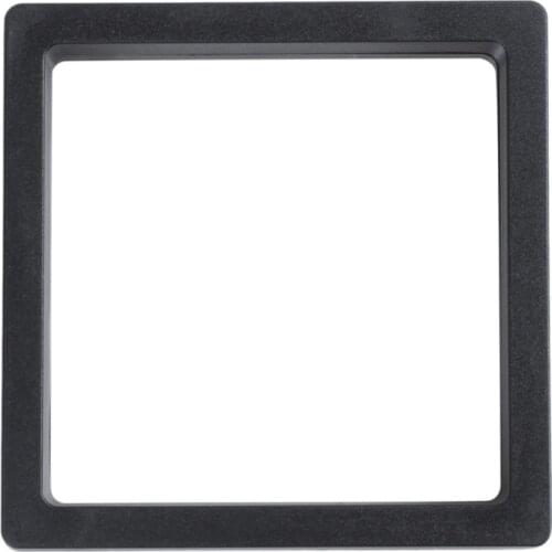 Square 3D Albums Floating Frame Holder Coin Box Jewelry Display Show Case, 9X9cm (With Base)