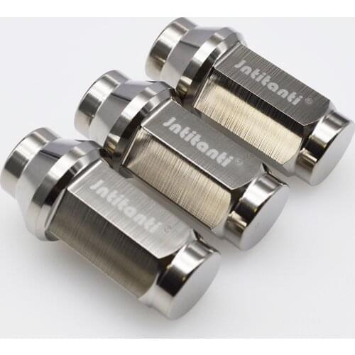 M12*1.5*45 cone seat close end Gr5 titanium hub nuts