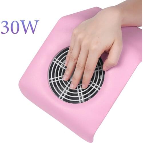 High Power Strong Nail Dust Suction Fan Collector With 2 Dust Bags Nail Art Equipment Nail Salon Tools Leather Vacuum Cleaner