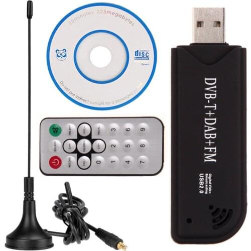 New USB 2.0 TV Tuner Digital DVB-T SDR+DAB+FM HDTV Receiver SDR TV Stick RTL2832U+FC0012