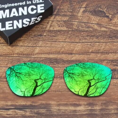 ToughAsNails Polarized Replacement Lenses for Oakley Frogskins Sunglasses Green Mirrored (Lens Only)