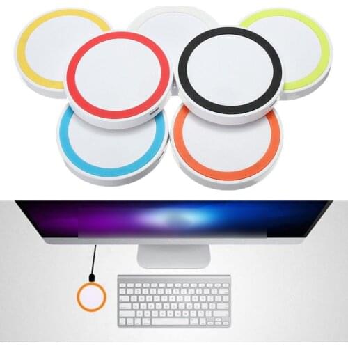 Portable Travel Mini Fast Wireless Charger For Samsung USB Qi Charging Pad for iPhone