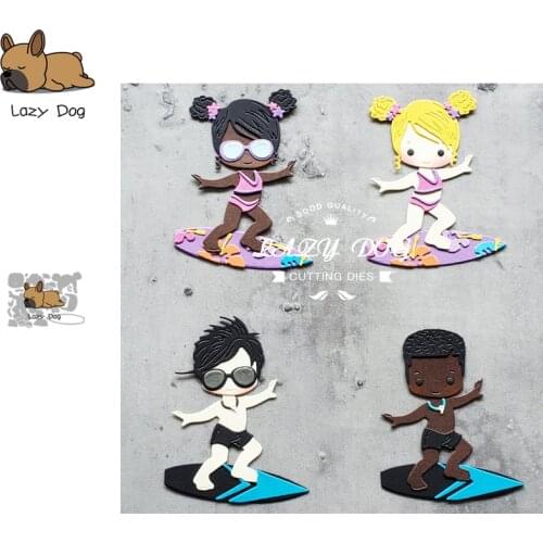 Surfing Sport Metal Cutting Dies Scrapbooking Stencil DIY Mold Knife Craft Embossing Die Cuts Card Making New Dies For 2020