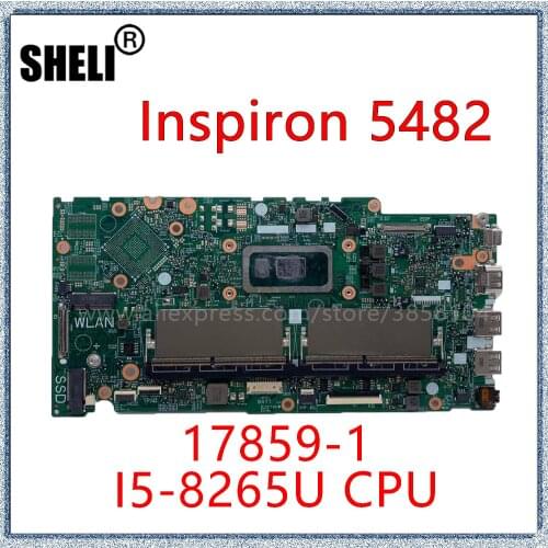 SHELI For DELL Inspiron 15 5480 5488 5580 5582 Laptop Motherboard With I5-8265U CPU CN-0M02YW 0M02YW 09FWFN Mainboard