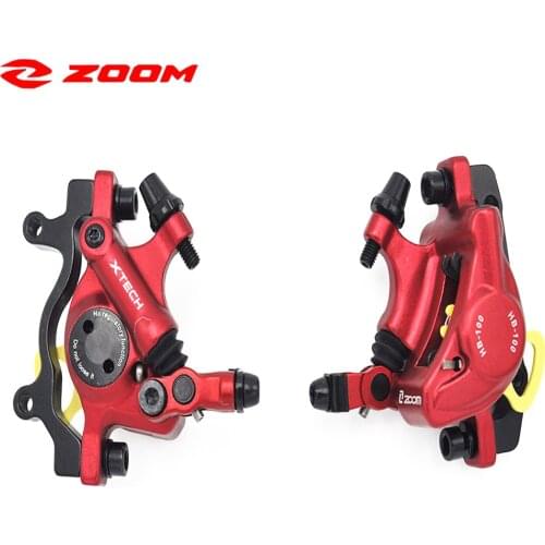 ZOOM XTECH HB100 Line Pulling Hydraulic Disc Brake Calipers MTB Road Bike Line Pull Pressure Disc Brake Caliper Bicycle Parts