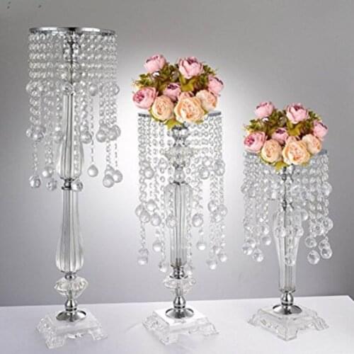 Wedding decoration crystal flower stand acrylic flower stand column stand table centerpiece Event Party Decoration
