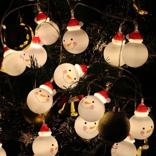1.5M 3M snowman led fairy string lights santa led Christmas light home garden indoor party wedding Christmas decoration light