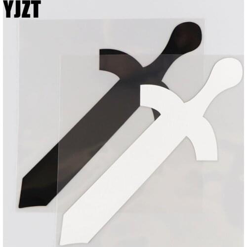 YJZT 15.9CM*16.7CM Weapon Sword Simple Car Sticker Pattern Vinyl Decal Decoration 1A-0449