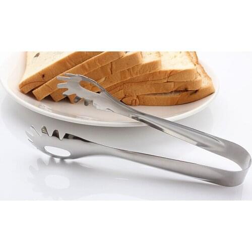 1PC Stainless Steel Spaghetti Bread Pasta Clip Clamp Cooking Tools Kitchen BBQ Tong Buffet Party Salad Catering Utensils KX 248