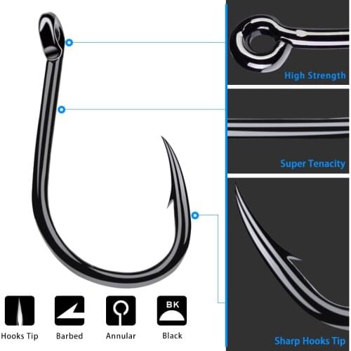 100pcs/lot 3#-15# High Carbon Fishing Hook Single Hook With Eye Carp Catfish Anzol Peche Japan Fishing Tackle Jig Fishhook